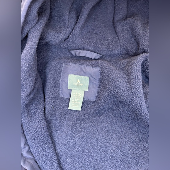 Baby GAP Guilted Hooded Snowsuit in Navy Blue - Picture 4 of 16